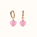 Little Pink Love Heart Earrings