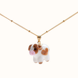 Daisy Cow Charm Necklace