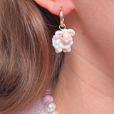 Fluffy Sheep Earrings