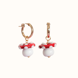 Toadstool Earring in Ruby Red