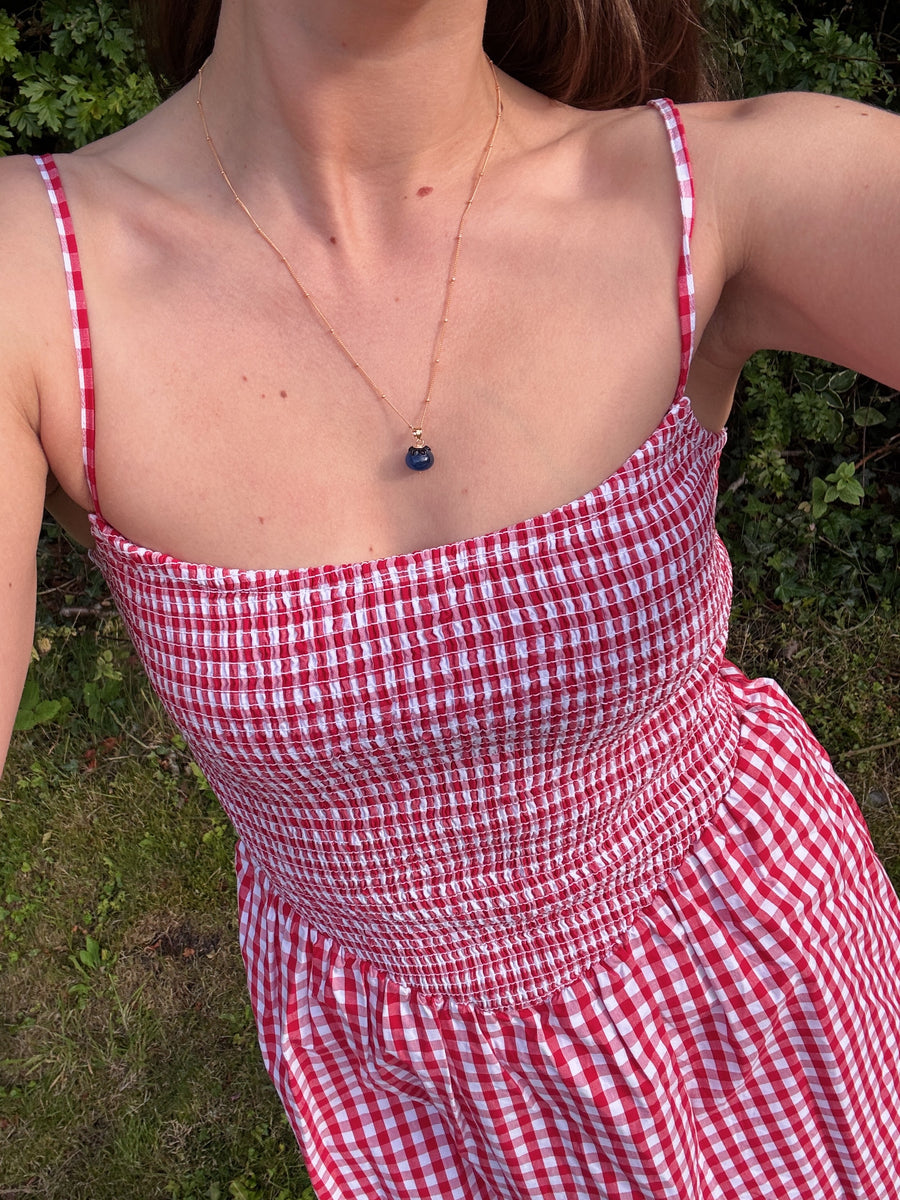 Blueberry Charm Necklace