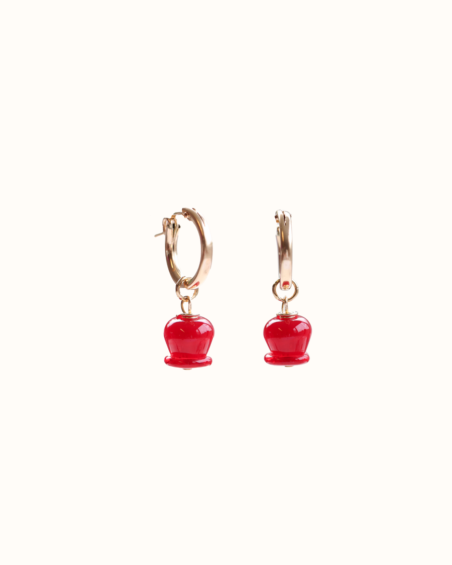 Candy Apple Earrings