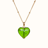 Spring Heart Charm Necklace
