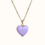 Spring Heart Charm Necklace