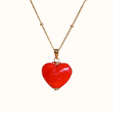 Spring Heart Charm Necklace