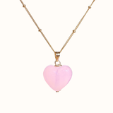 Spring Heart Charm Necklace
