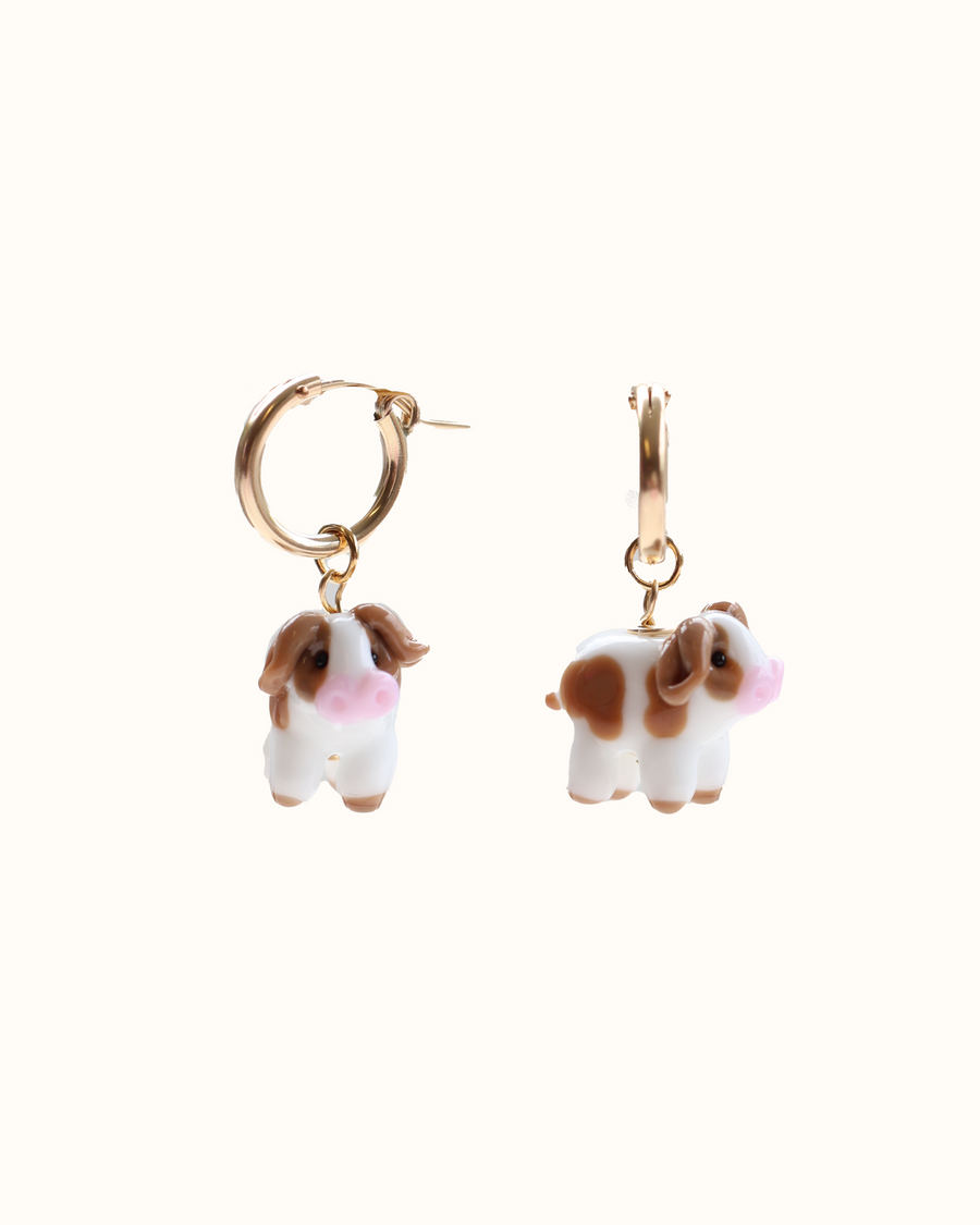 Daisy Cow Earrings