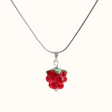 Red Raspberry Charm Necklace