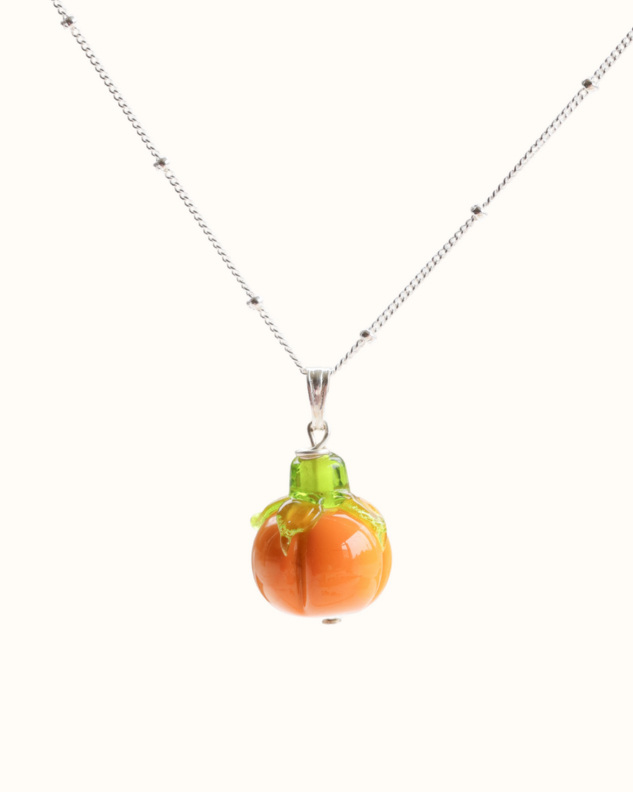 Pumpkin Charm Necklace