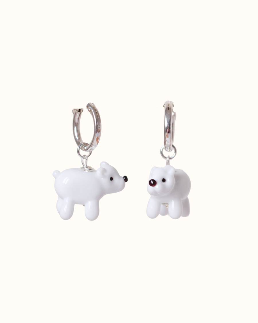 Polar Bear Earrings