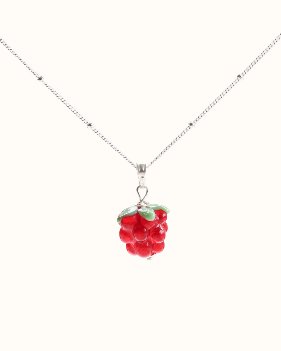 Red Raspberry Charm Necklace