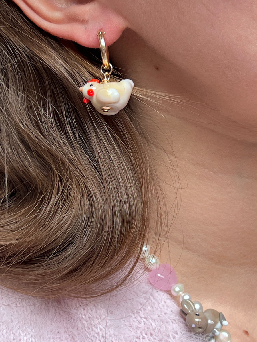 Spring Chicken Earrings