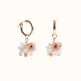 Fluffy Sheep Earrings