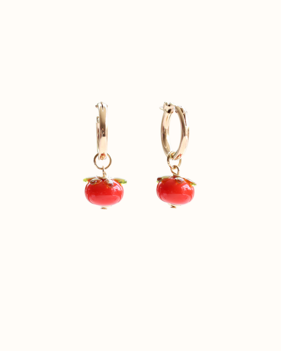 Tomato Earrings