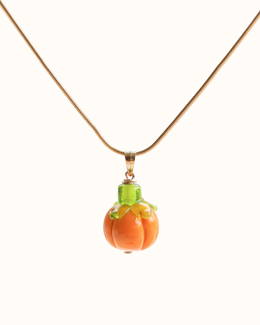 Pumpkin Charm Necklace