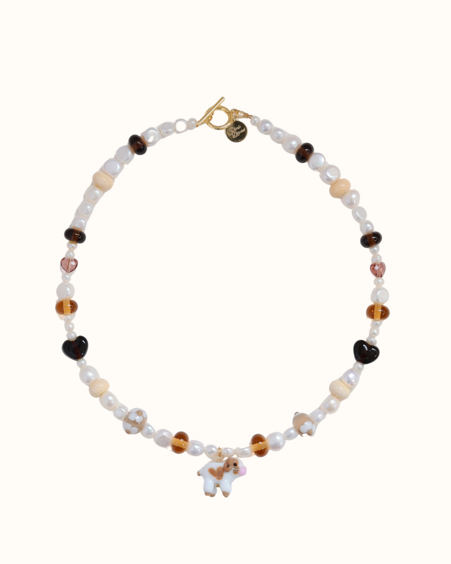 Daisy Cow Necklace