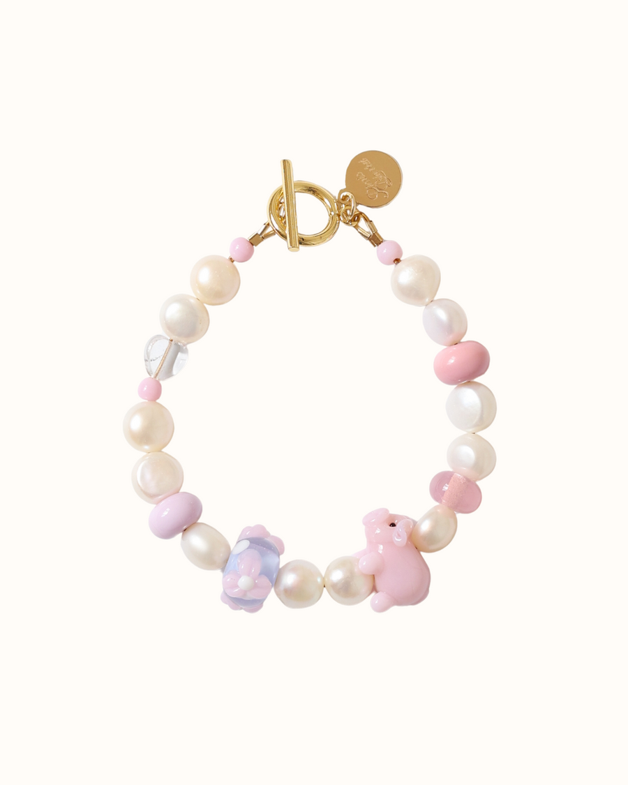Flowery Piggy Bracelet