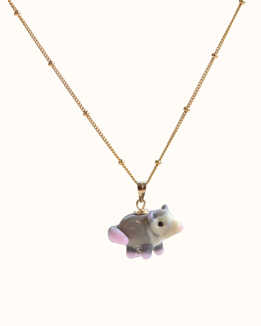 Possum Charm Necklace