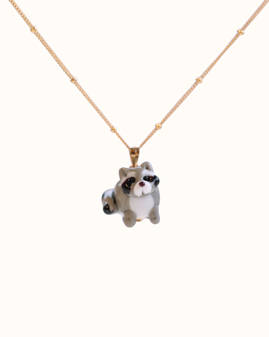 Raccoon Charm Necklace