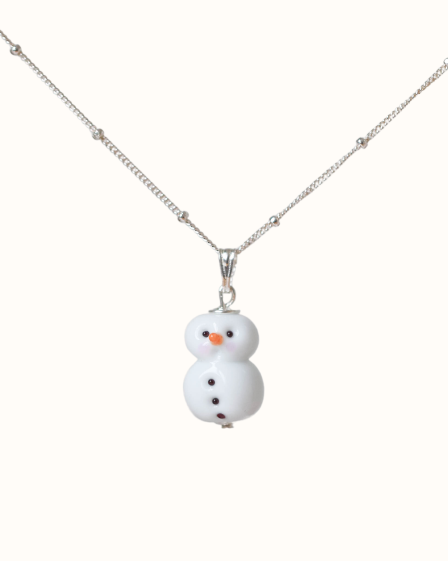 Snowman Charm Necklace