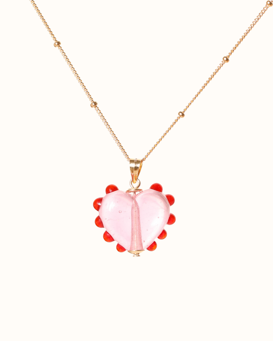 Picnic Heart Charm Necklace