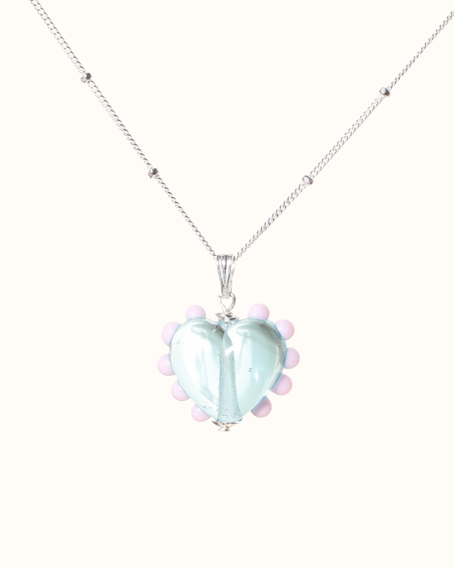 Picnic Heart Charm Necklace