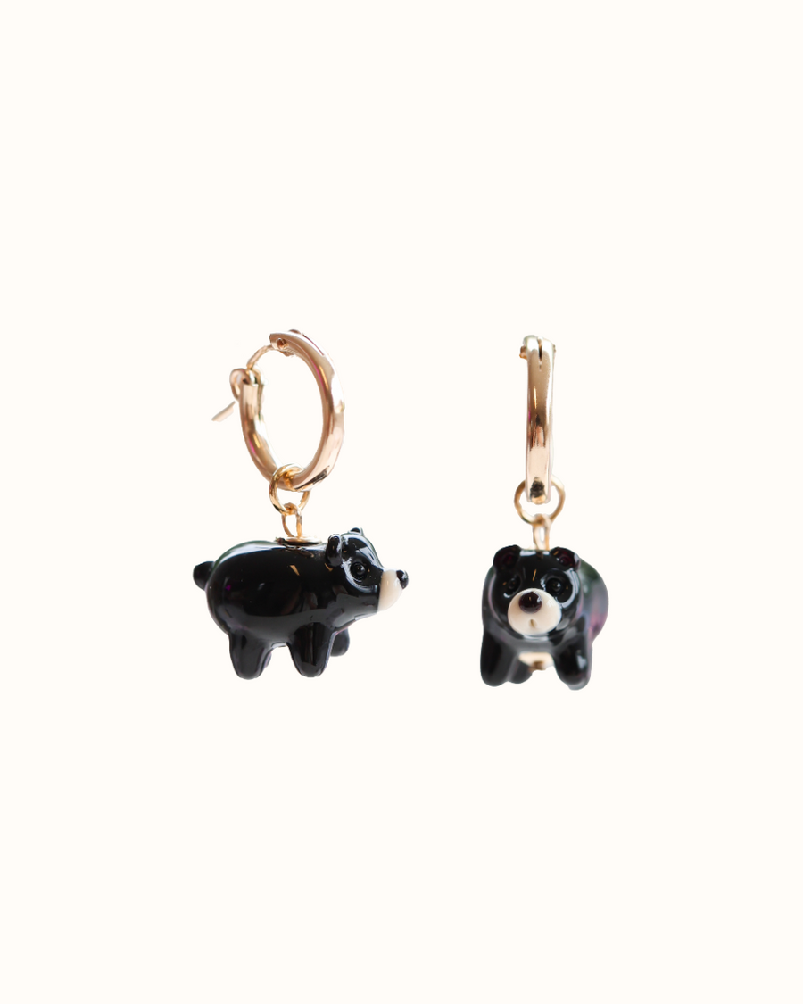 Black Bear Earrings