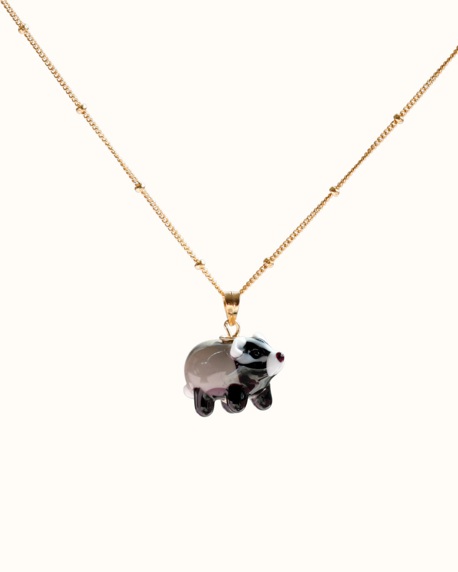 Badger Charm Necklace