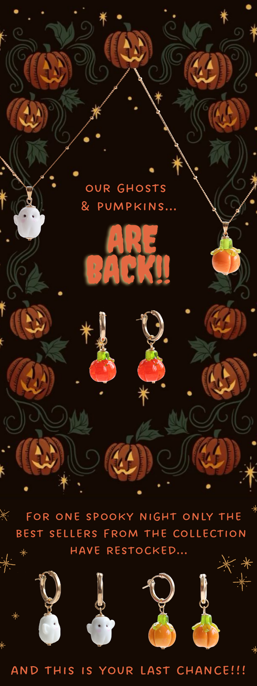 Ghost Charm Necklace