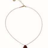 Pearly Pinecone Necklace