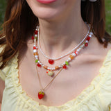 Sunset Chicken Necklace