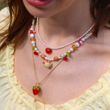 Sunset Chicken Necklace