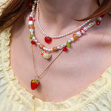 Sunset Chicken Necklace