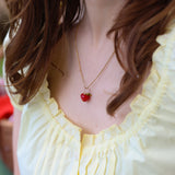 Juicy Apple Charm Necklace