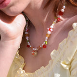 Sunset Chicken Necklace