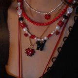 Candy Apple Charm Necklace