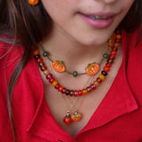 Pumpkin Charm Necklace