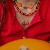 Pumpkin Charm Necklace