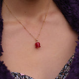 Candy Apple Charm Necklace