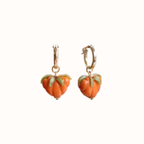 Pumpkin Heart Earrings