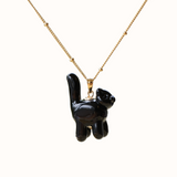 Black Cat Charm Necklace