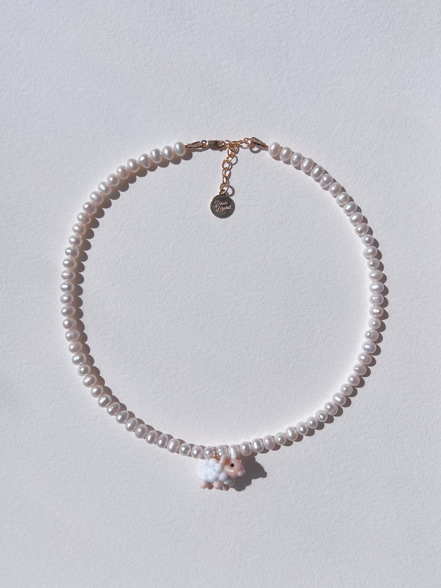 Pearly Sheep Necklace