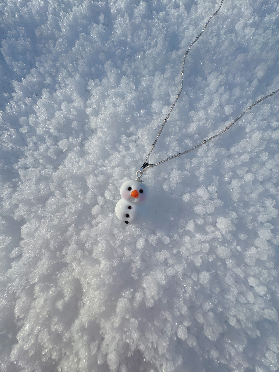 Snowman Charm Necklace