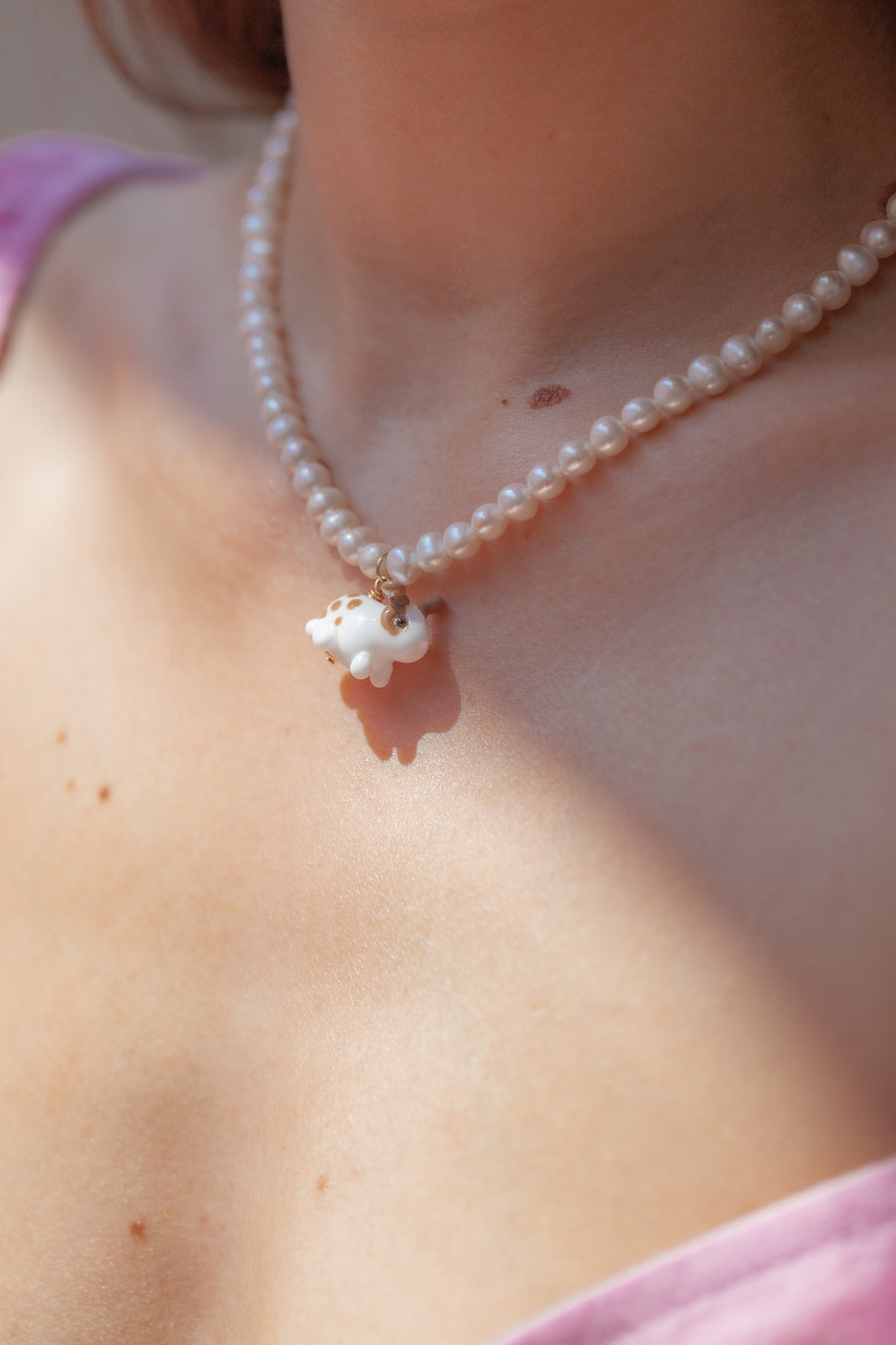 Pearly Bunny Necklace with CUSTOM Bunny *Extended Pre-Order 20-26 weeks- Limited Slots Available*