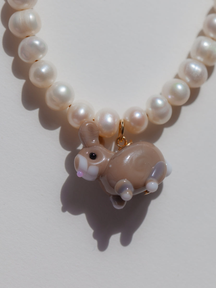 Pearly Bunny Necklace