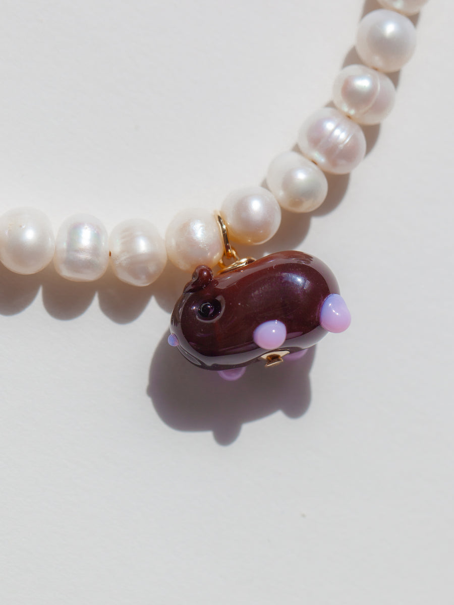 Pearly Piggie Necklace