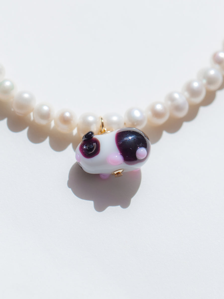 Pearly Panda Piggie Necklace