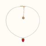 Pearly Strawberry Necklace