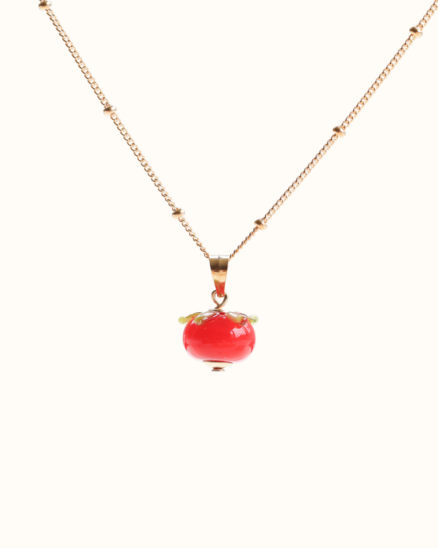 Tomato Charm Necklace