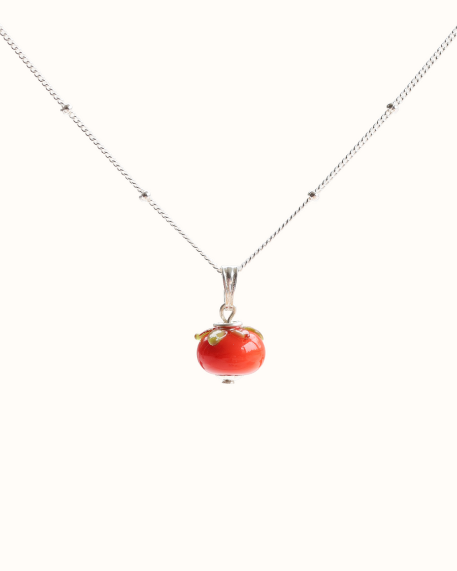 Tomato Charm Necklace